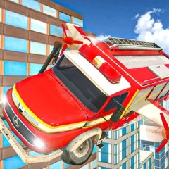Flying Fire Truck Driving Sim