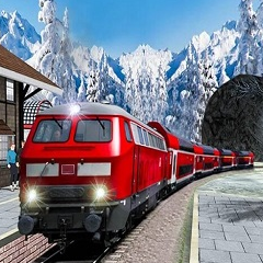 Uphill Station Bullet Passenger Train Drive Game